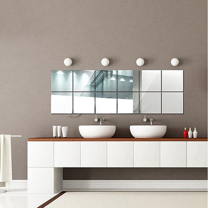 9 pcs/set 15X15cm reflection mirror square sticker - Worldwide Prime