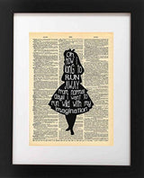 Alice in Wonderland Imagination Quote Vintage Dictionary Art Print 8x10 - Worldwide Prime