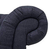 Bradbury Chesterfield Tufted Sofa, 93"W, Navy - Worldwide Prime