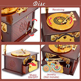 Classical Trumpet Horn Turntable Gramophone Art Disc Music Box & Make up Case - Worldwide Prime