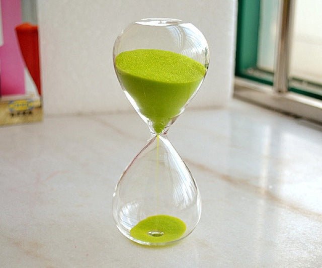 Colorful Sand Glass Hourglass Clock Timer 15 minutes - Worldwide Prime