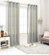 Dot green sheer linen curtains - Worldwide Prime