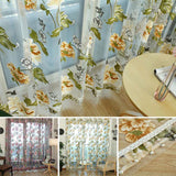 Flower Embroidered luxury 3D Window Curtains - Worldwide Prime