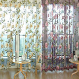 Flower Embroidered luxury 3D Window Curtains - Worldwide Prime