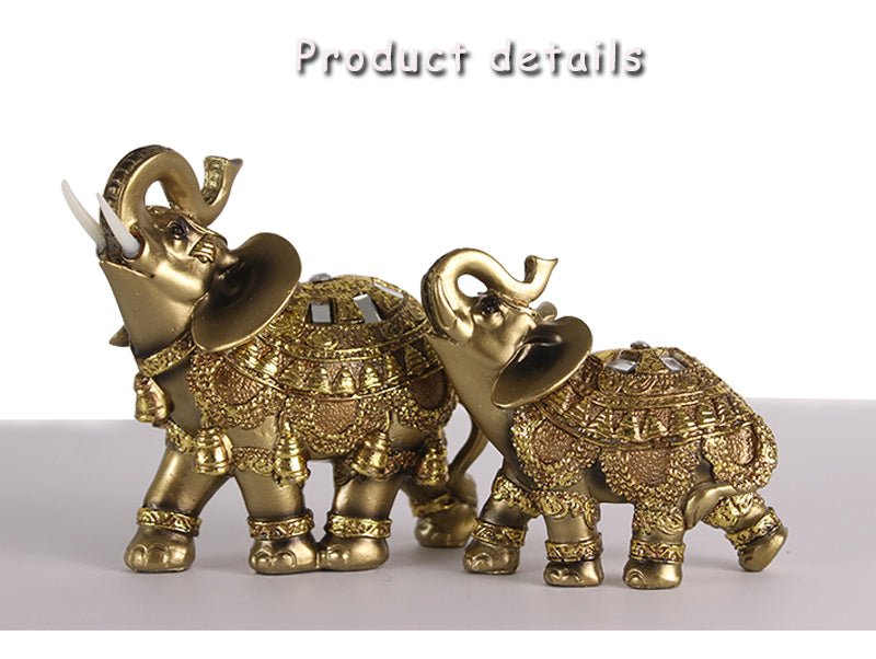 Golden Elephant Figurines - Worldwide Prime