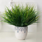 Green Grass Artificial Plants For Plastic Flowers - Worldwide Prime