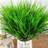 Green Grass Artificial Plants For Plastic Flowers - Worldwide Prime