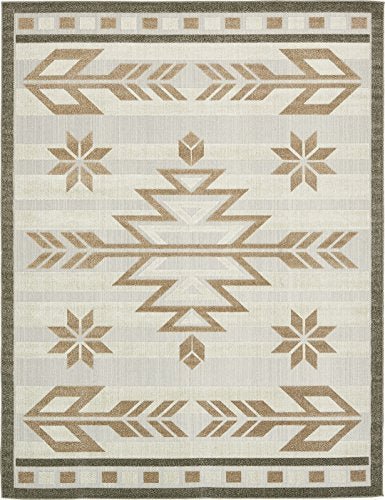 Indoor/Outdoor Rug Beige 7' x 10' - Worldwide Prime