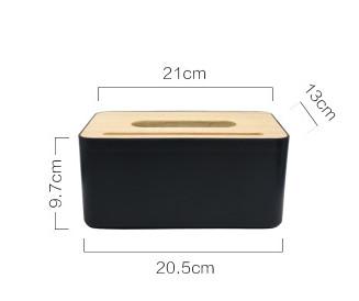 Modern Black Color Tissue Containers - Worldwide Prime