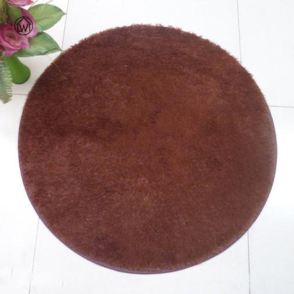 Soft Fluffy Thick Velvet Round Carpet - Worldwide Prime