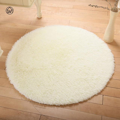 Soft Fluffy Thick Velvet Round Carpet - Worldwide Prime