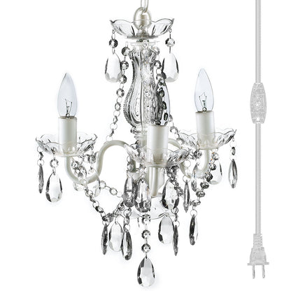 The Original Gypsy Color 4 Light Small Crystal Chandelier for H 17.5" x W 15" - Worldwide Prime