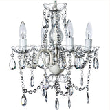 The Original Gypsy Color 4 Light Small Crystal Chandelier for H 17.5" x W 15" - Worldwide Prime