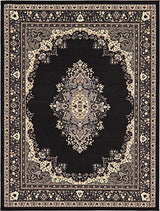 Traditional Burgundy 8' Feet Round Mashad Collection Area rug Perfect for any floor & Carpet - Worldwide Prime