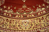 Traditional Burgundy 8' Feet Round Mashad Collection Area rug Perfect for any floor & Carpet - Worldwide Prime