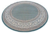 Traditional Caen Collection Rugs Teal 8' -Feet-Round Area rug - Worldwide Prime