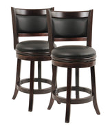 Augusta Counter Height Swivel Stool, 24-Inch, Cappuccino