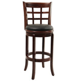 Augusta Counter Height Swivel Stool, 24-Inch, Cappuccino