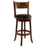 Augusta Counter Height Swivel Stool, 24-Inch, Cappuccino