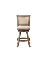 Augusta Counter Height Swivel Stool, 24-Inch, Cappuccino