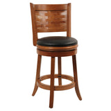 Augusta Counter Height Swivel Stool, 24-Inch, Cappuccino