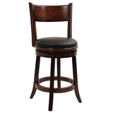 Augusta Counter Height Swivel Stool, 24-Inch, Cappuccino