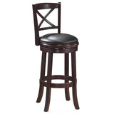 Augusta Counter Height Swivel Stool, 24-Inch, Cappuccino