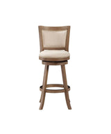 Augusta Counter Height Swivel Stool, 24-Inch, Cappuccino