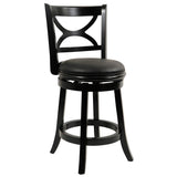 Augusta Counter Height Swivel Stool, 24-Inch, Cappuccino