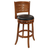 Augusta Counter Height Swivel Stool, 24-Inch, Cappuccino