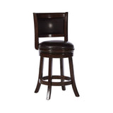 Augusta Counter Height Swivel Stool, 24-Inch, Cappuccino