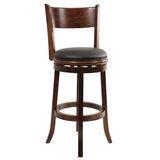 Augusta Counter Height Swivel Stool, 24-Inch, Cappuccino