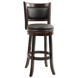 Augusta Counter Height Swivel Stool, 24-Inch, Cappuccino