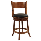 Augusta Counter Height Swivel Stool, 24-Inch, Cappuccino