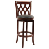 Augusta Counter Height Swivel Stool, 24-Inch, Cappuccino