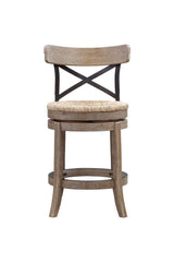 Augusta Counter Height Swivel Stool, 24-Inch, Cappuccino