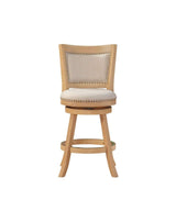 Augusta Counter Height Swivel Stool, 24-Inch, Cappuccino