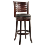 Augusta Counter Height Swivel Stool, 24-Inch, Cappuccino