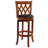 Augusta Counter Height Swivel Stool, 24-Inch, Cappuccino