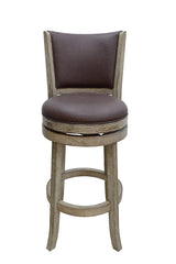 Augusta Counter Height Swivel Stool, 24-Inch, Cappuccino