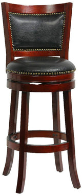 Augusta Counter Height Swivel Stool, 24-Inch, Cappuccino