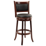 Augusta Counter Height Swivel Stool, 24-Inch, Cappuccino