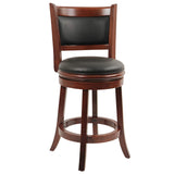 Augusta Counter Height Swivel Stool, 24-Inch, Cappuccino