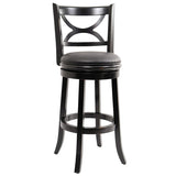 Augusta Counter Height Swivel Stool, 24-Inch, Cappuccino