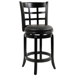 Augusta Counter Height Swivel Stool, 24-Inch, Cappuccino