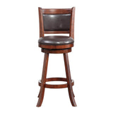 Augusta Counter Height Swivel Stool, 24-Inch, Cappuccino