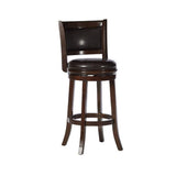 Augusta Counter Height Swivel Stool, 24-Inch, Cappuccino