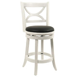 Augusta Counter Height Swivel Stool, 24-Inch, Cappuccino