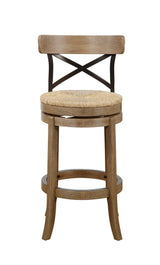 Augusta Counter Height Swivel Stool, 24-Inch, Cappuccino