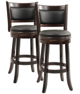 Augusta Counter Height Swivel Stool, 24-Inch, Cappuccino